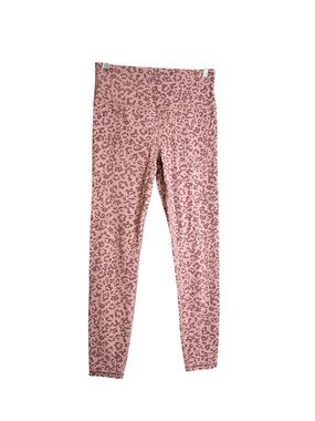 Athleta Elation Ultra High Rise Mauve Leopard Leggings